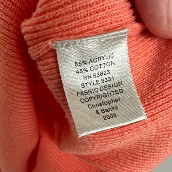 Christopher & Banks Hand Embroidered Short Sleeve Sweater Top Sz XL - Picture 10 of 12